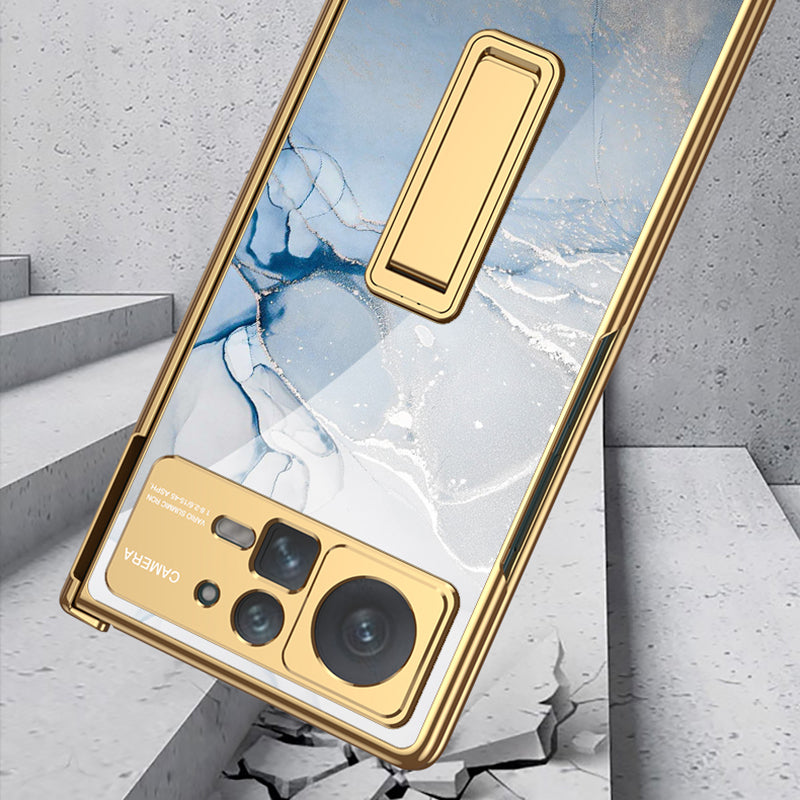 GKK For Xiaomi Mix Fold 2 5G Magnetic Hinge Protection Hard PC Phone Case Pattern Printing Kickstand Protective Shell Cover with Tempered Glass Film GKK For Xiaomi Mix Fold 2 5G Magnetic Hinge Protection Hard PC Phone Case Pattern Printing Kickstand Protective Shell Cover with Tempered Glass Film